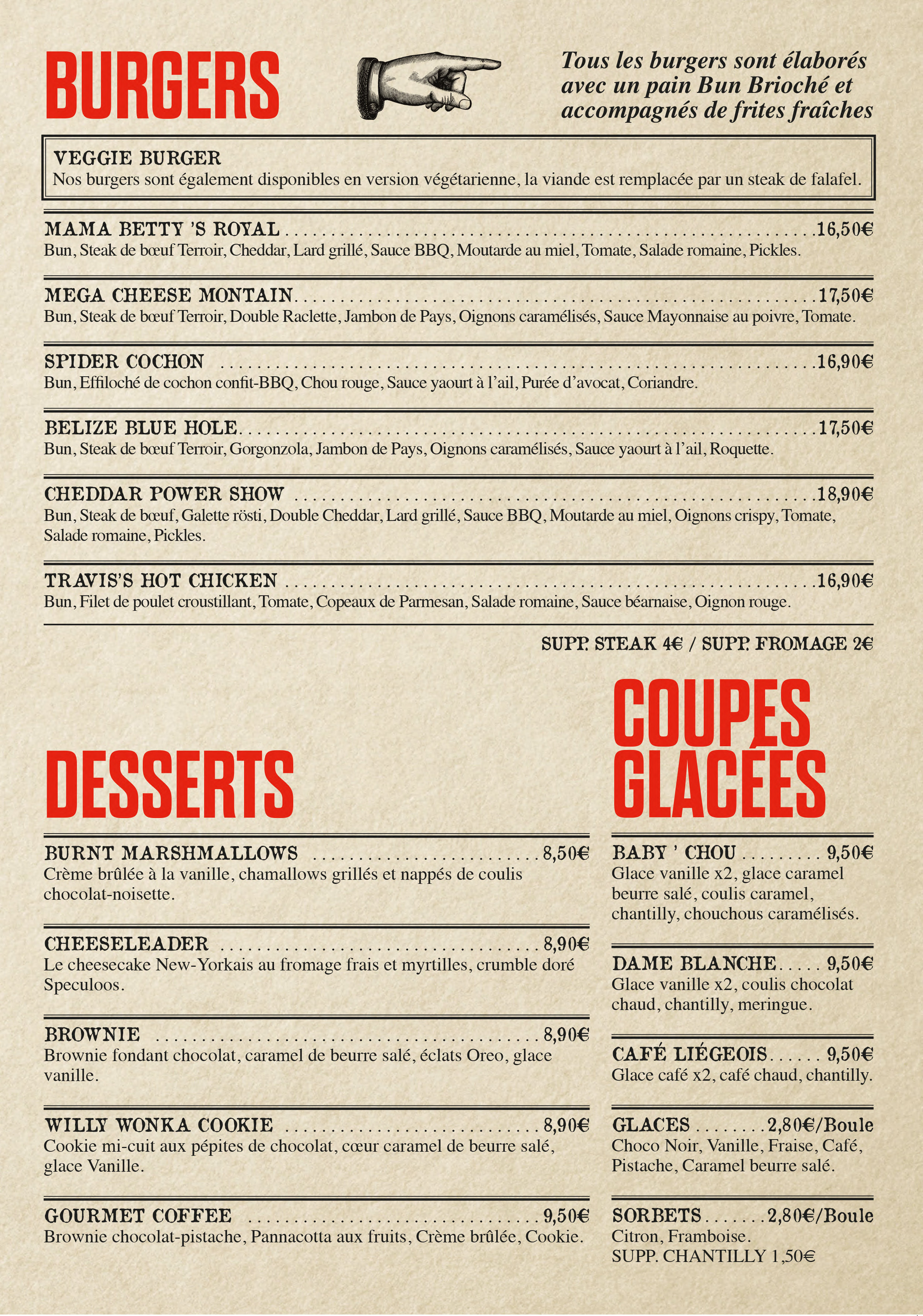 Image de la carte du restaurant Mama Betty de Laxou (54) 7